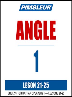 cover image of Pimsleur English for Haitian Creole Speakers Level 1 Lessons 21-25